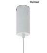 MOOSEE lampa wisząca OMBRE 80 biała