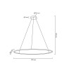 MOOSEE lampa wisząca RING SLIM 120 złota