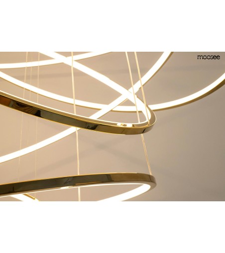 MOOSEE lampa wisząca RING SLIM M złota