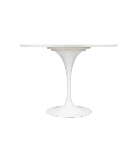 Stół TULIP PREMIUM 100 biały  - MDF, metal