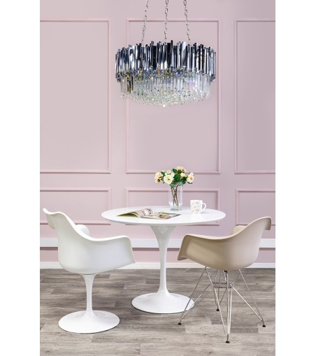 Stół TULIP PREMIUM 100 biały  - MDF, metal