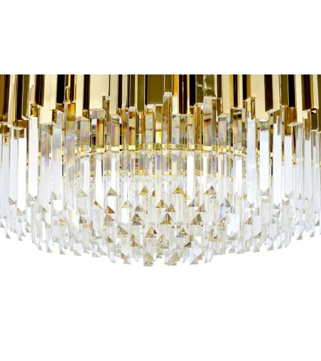 Lampa wisząca IMPERIAL GOLD 80 - stal, kryształ