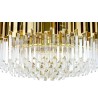 Lampa wisząca IMPERIAL GOLD 80 - stal, kryształ
