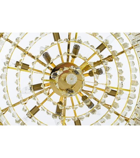 Lampa wisząca IMPERIAL GOLD 80 - stal, kryształ