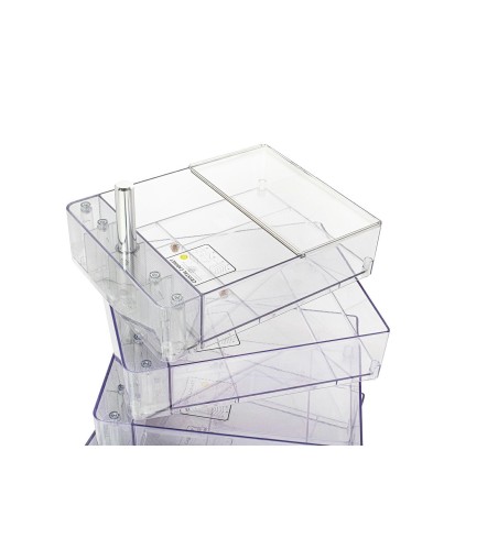 Szafka VISION transparentna - poliwęglan, kółeczka