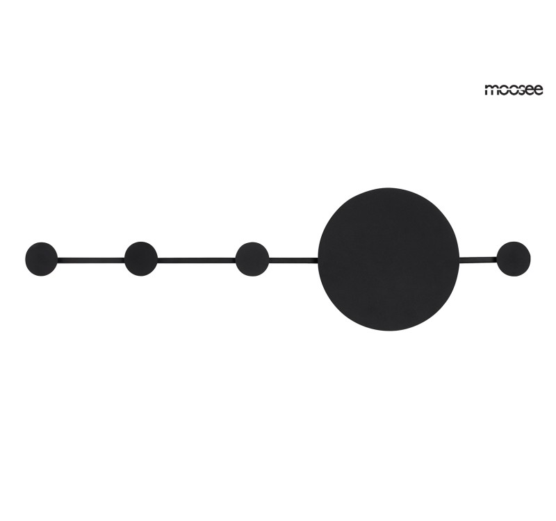 MOOSEE lampa ścienna SHADOW HANG z wieszakiem czarna