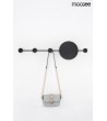 MOOSEE lampa ścienna SHADOW HANG z wieszakiem czarna