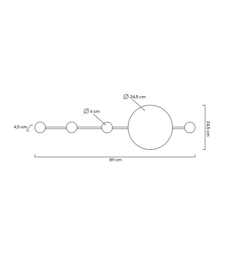 MOOSEE lampa ścienna SHADOW HANG z wieszakiem czarna
