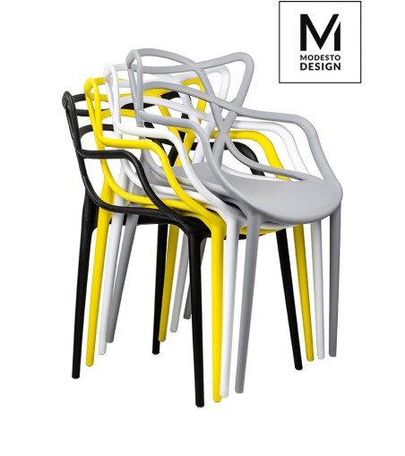 MODESTO krzesło HILO czarne-polipropylen