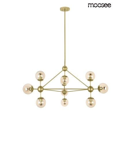 MOOSEE lampa wisząca ASTRIFERO 10 złota / bursztynowa
