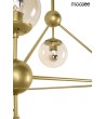 MOOSEE lampa wisząca ASTRIFERO 10 złota / bursztynowa