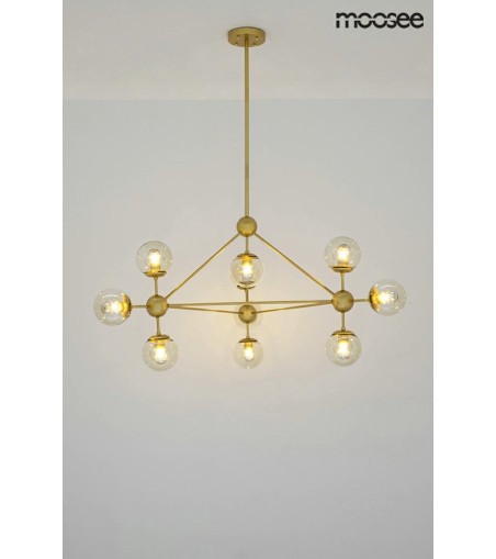 MOOSEE lampa wisząca ASTRIFERO 10 złota / bursztynowa