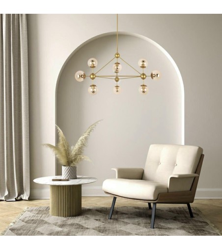 MOOSEE lampa wisząca ASTRIFERO 10 złota / bursztynowa