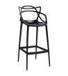 Krzesło barowe HILO PREMIUM 75 cm czarne