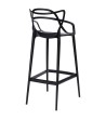 Krzesło barowe HILO PREMIUM 75 cm czarne
