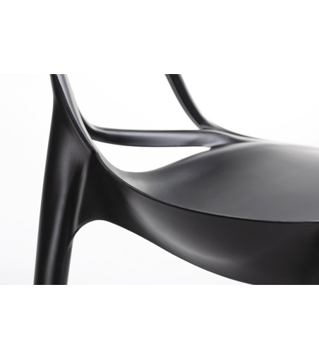 Krzesło barowe HILO PREMIUM 75 cm czarne