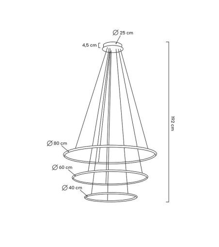 MOOSEE lampa wisząca RING SLIM S złota