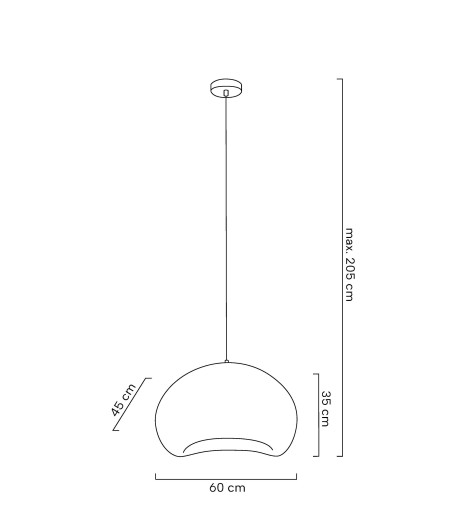 MOOSEE lampa wisząca NEST 60 biała