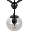 Lampa wisząca PLANETARIO 15 czarna - klosze dymione