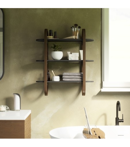 UMBRA półka ścienna BELLWOOD czarny orzech