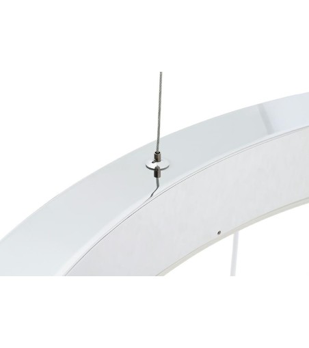 Lampa wisząca RING 40 srebrna - LED, stal polerowana