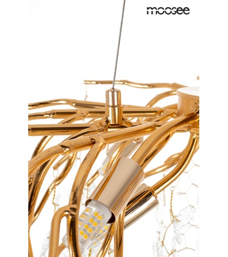 MOOSEE lampa wisząca RIVIERA 80 złota /   clear
