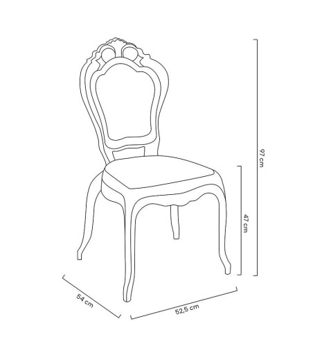 Krzesło KING transparentne - poliwęglan