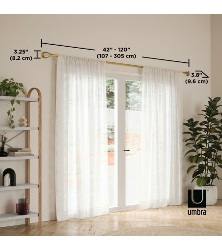 UMBRA karnisz LOOP 1 107 - 305 cm złoty