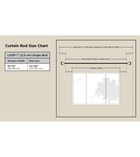 UMBRA karnisz LOOP 1 107 - 305 cm czarny