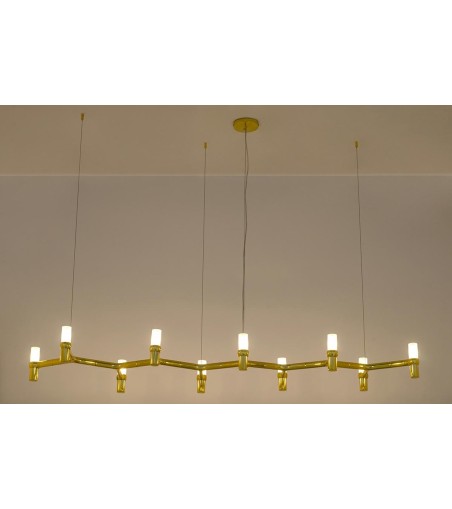 Lampa wisząca ATOMIC LONG złota