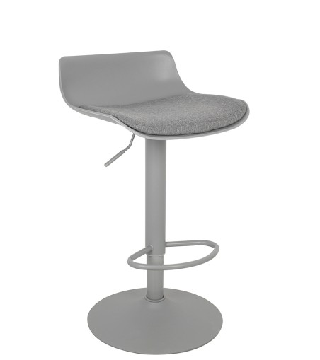 Krzesło barowe SNAP BAR TAP regulowane szare