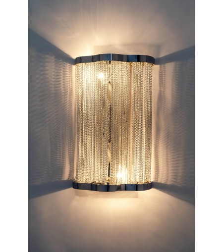Lampa ścienna ATLANTA WALL 2 - aluminium, stal
