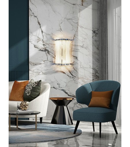 Lampa ścienna ATLANTA WALL 2 - aluminium, stal