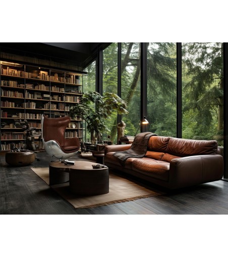 Fotel EGG AVIATOR PU brązowy