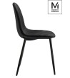 MODESTO krzesło LUCY czarne - welur, metal