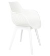Krzesło LANDI białe - polipropylen