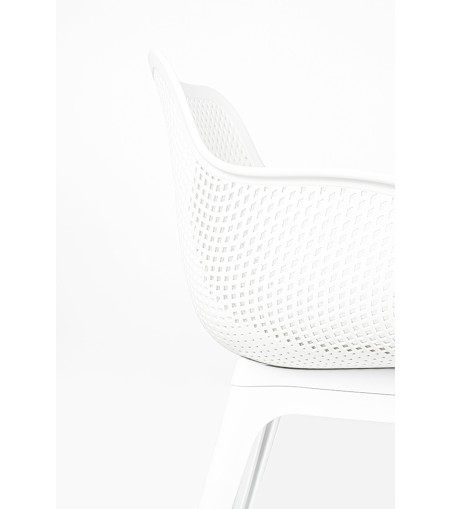 Krzesło LANDI białe - polipropylen