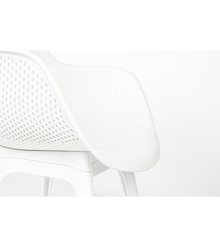 Krzesło LANDI białe - polipropylen