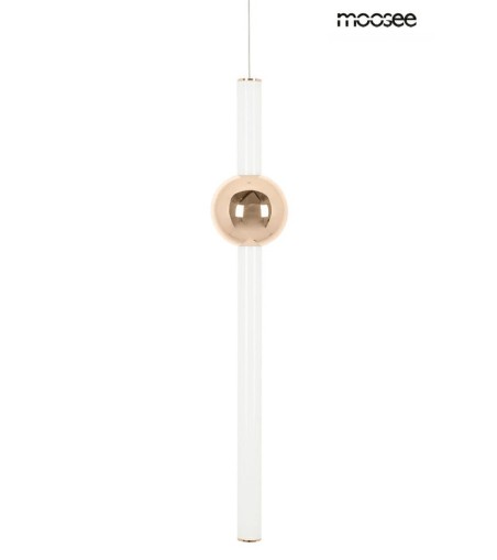 MOOSEE lampa wisząca LIBRA 90 IN  biała / złota