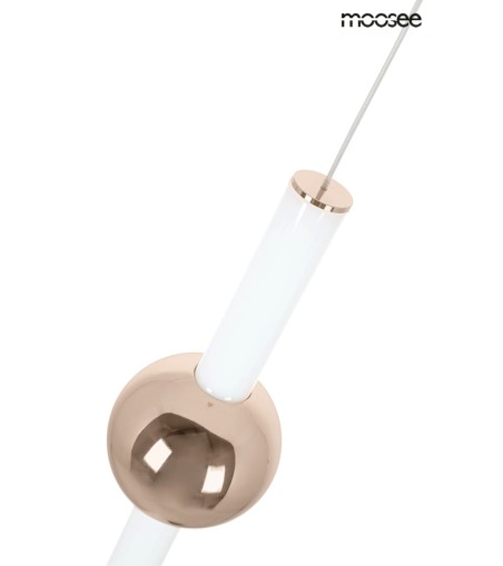 MOOSEE lampa wisząca LIBRA 90 IN  biała / złota