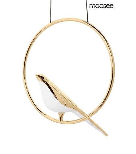 MOOSEE lampa wisząca BIRD DISC złota