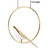 MOOSEE lampa wisząca BIRD DISC złota