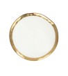 KARE talerz BELL 26 cm biało-złoty