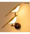 MOOSEE lampa ścienna BIRD TWIN złota