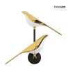 MOOSEE lampa ścienna BIRD TWIN złota