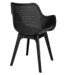Krzesło LANDI czarne - polipropylen