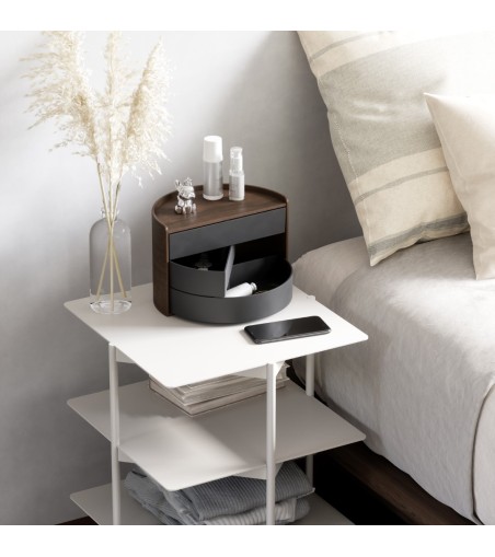 UMBRA pojmenik na biżuterię MOONA czarny  orzech