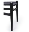Krzesło WISHBONE czarne - drewno bukowe, czarne włókno