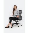 Fotel biurowy AERON PREMIUM czarny - siatka, aluminium
