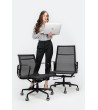 Fotel biurowy AERON PREMIUM czarny - siatka, aluminium
